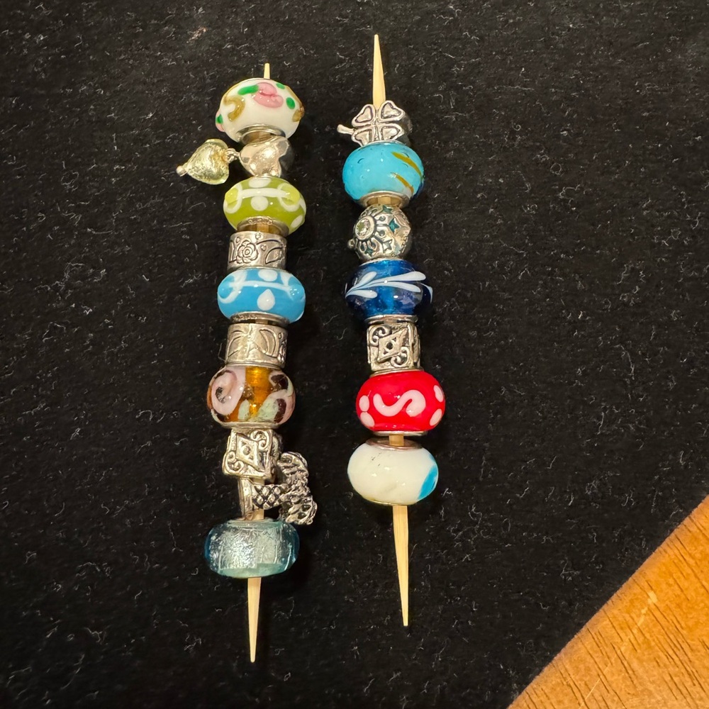 Pandora Like Colorful (17) Charms Multiple Designs/Patterns - Picture 4 of 6